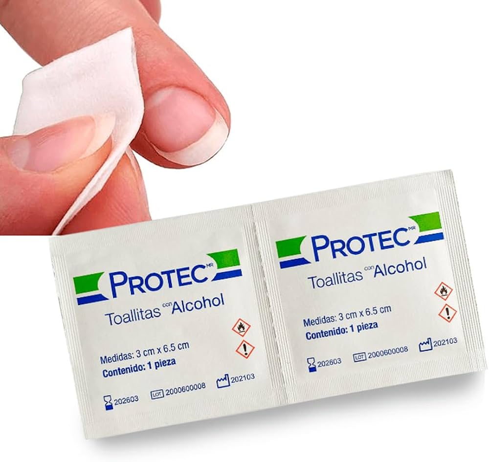 Toallitas con Alcohol Protec 100 Piezas