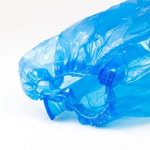 Cubre Manga Azul de Polietileno TAC Protección Impermeable Industrial Paquete con 100 pza