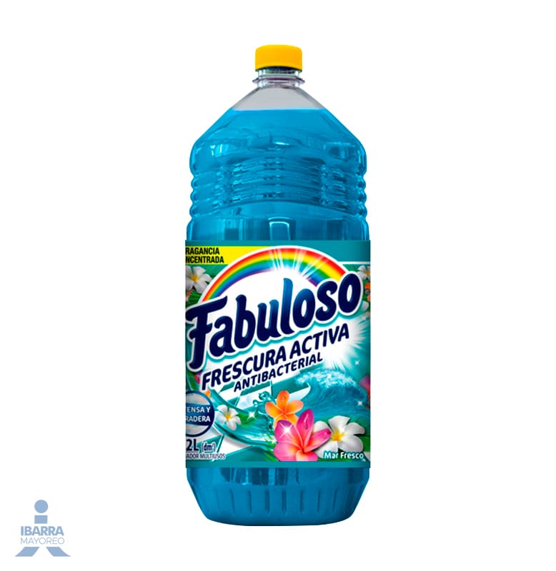 Fabuloso Brisa de Mar 2 Litros Limpiador Multiusos Aromatizante para Hogar e Industria