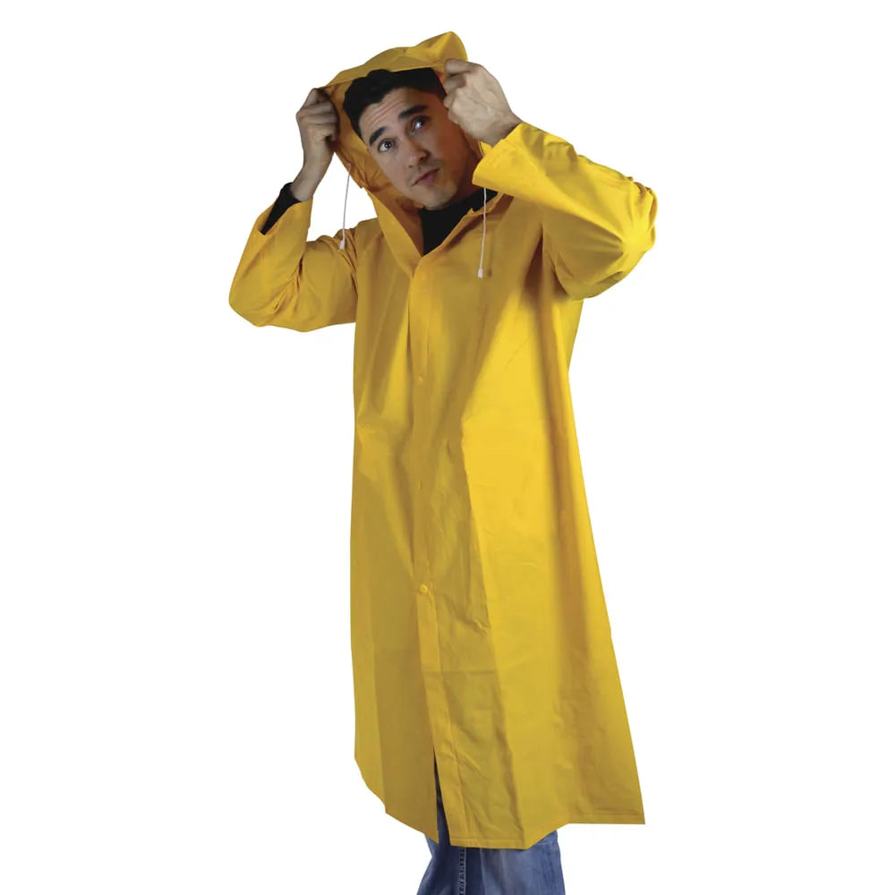 Gabardina Impermeable con Reflejante Derma 4249 Protección Contra Lluvia y Alta Visibilidad