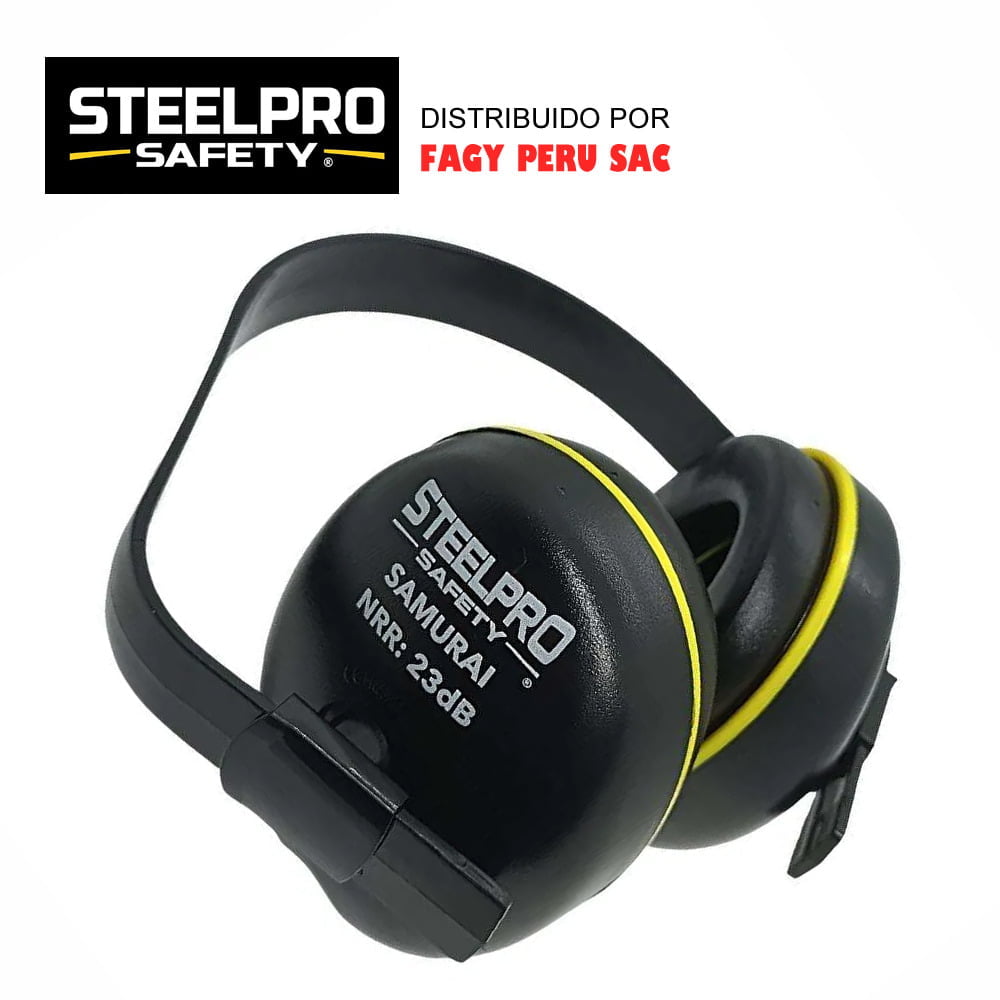 Orejera Steelpro Samurai 23 dB Protección Auditiva Industrial Antiruido-1