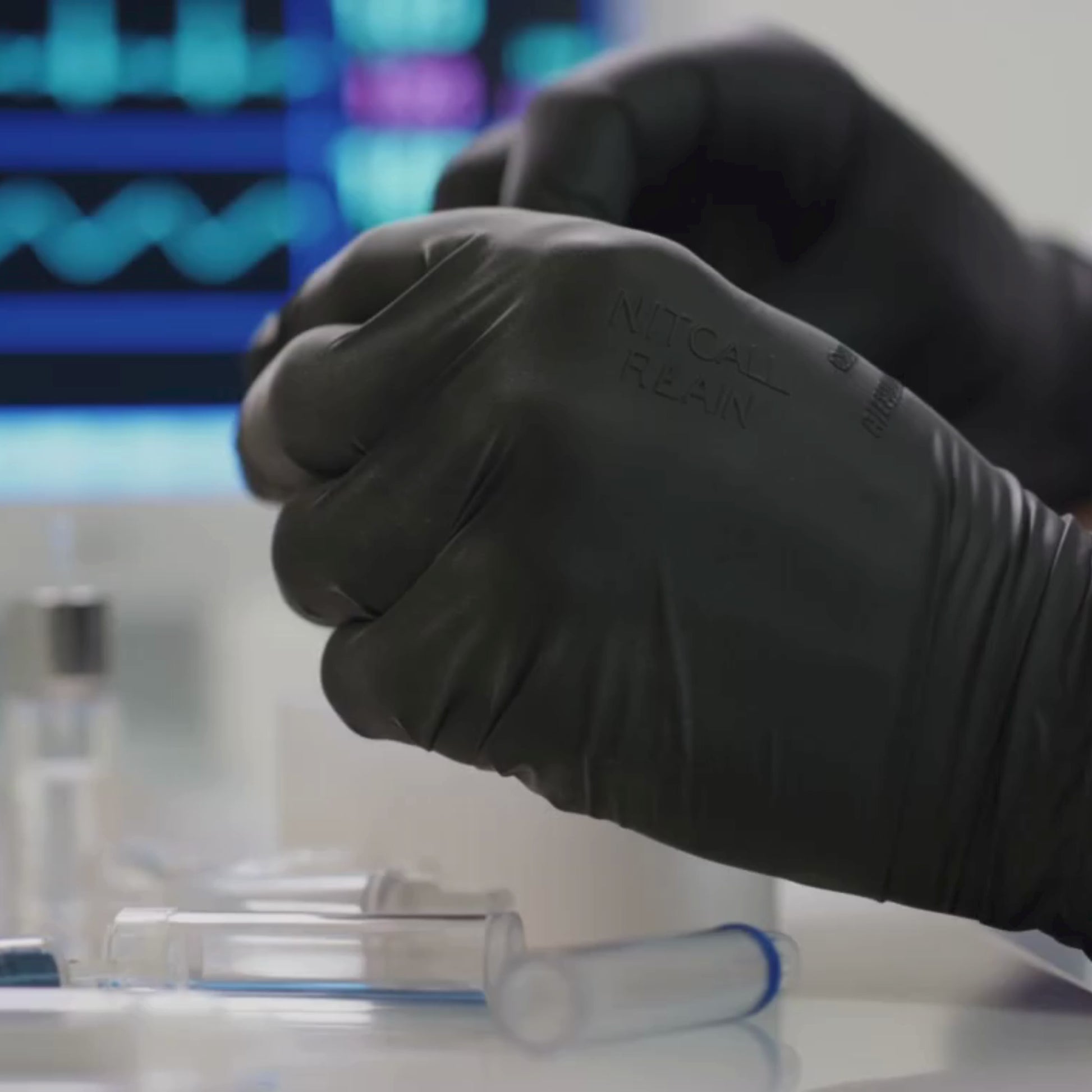 Guante de Nitrilo Negro 67-700 sin Polvo DERMA CARE 100 Piezas-5