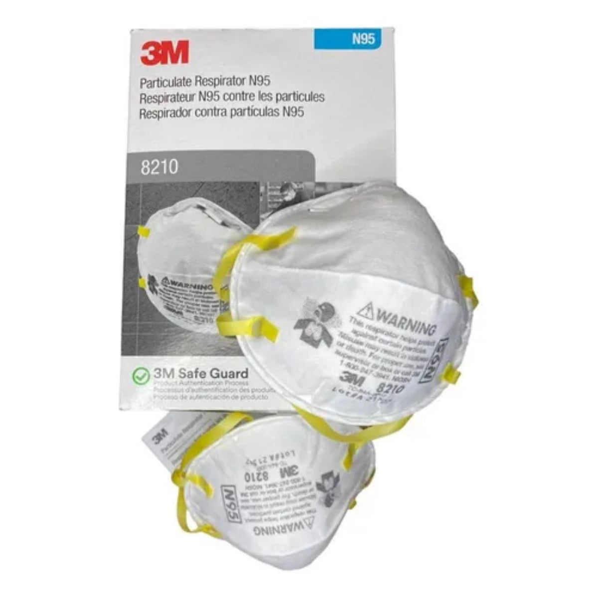 Respirador 3M 8210 N95 Caja con 20 Piezas-5
